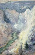 John Henry Twachtman Waterfall in Yellowstone china oil painting reproduction